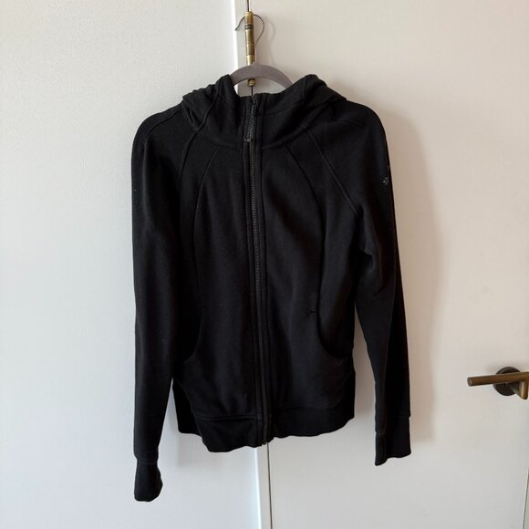 lululemon Black Hooded Zip Up Sweatshirt - Picture 1 of 5